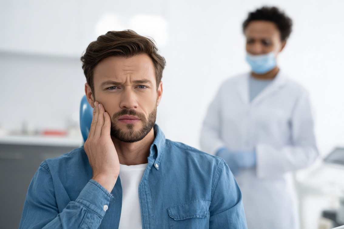 Jaw pain from clenching and grinding